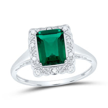 Load image into Gallery viewer, Captivating Emerald Elegance Ring Top View from Splendid Jewellery