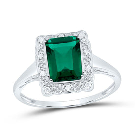 Captivating Emerald Elegance Ring Top View from Splendid Jewellery