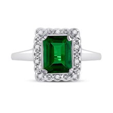 Load image into Gallery viewer, Captivating Emerald Elegance Ring Front View from Splendid Jewellery