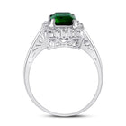 Captivating Emerald Elegance Ring Side View 2 from Splendid Jewellery