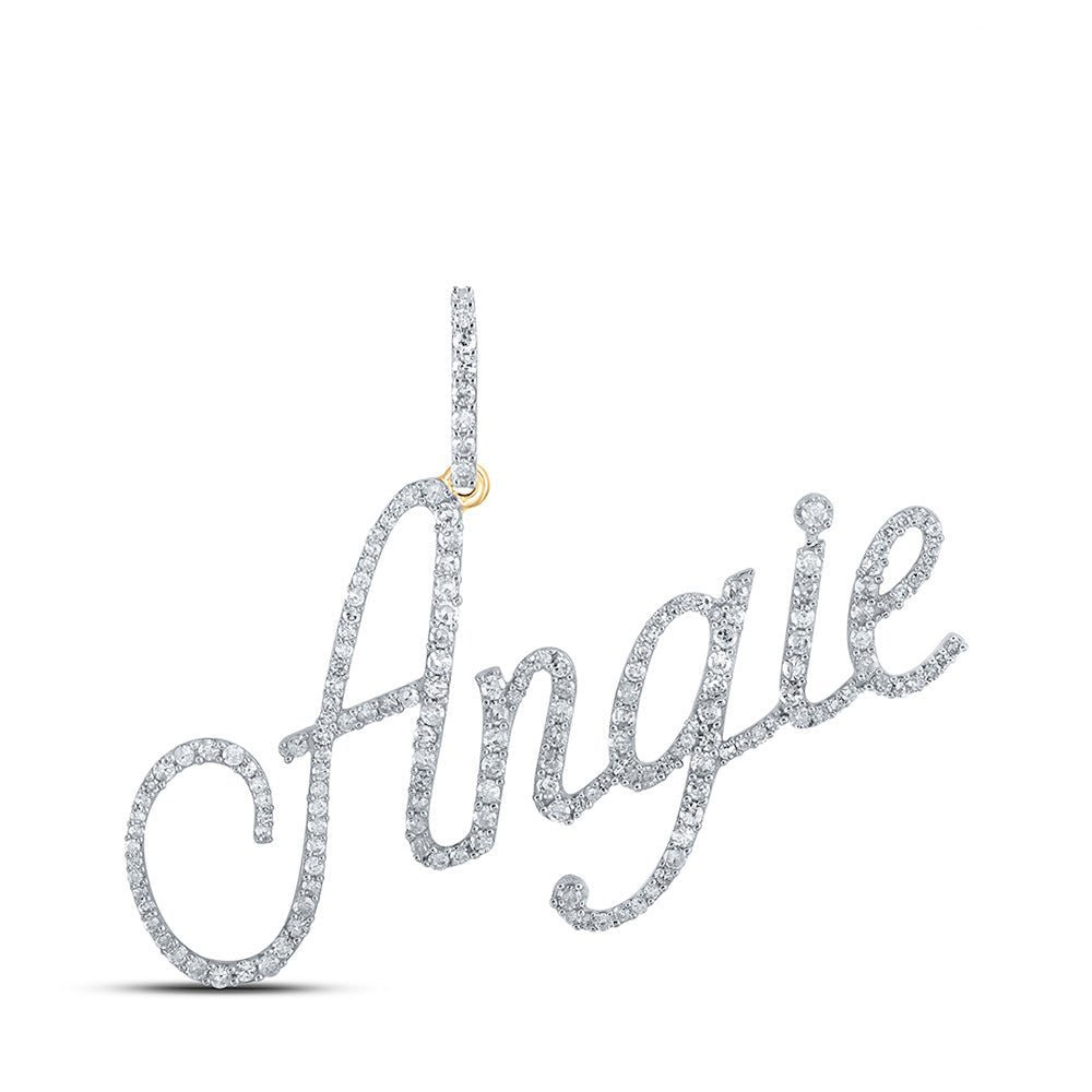 Captivating "Eternal Love" 10kt Yellow Gold Diamond Initial & Letter Pendant - Splendid Jewellery