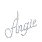Captivating "Eternal Love" 10kt Yellow Gold Diamond Initial & Letter Pendant - Splendid Jewellery