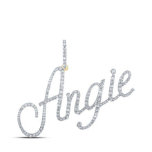 Load image into Gallery viewer, Captivating "Eternal Love" 10kt Yellow Gold Diamond Initial &amp; Letter Pendant - Splendid Jewellery