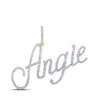 Captivating "Eternal Love" 10kt Yellow Gold Diamond Initial & Letter Pendant - Splendid Jewellery