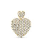 Captivating "Eternal Love" Diamond Heart Pendant in 10kt Yellow Gold - Splendid Jewellery