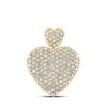 Load image into Gallery viewer, Captivating "Eternal Love" Diamond Heart Pendant in 10kt Yellow Gold - Splendid Jewellery