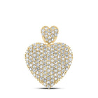 Captivating "Eternal Love" Diamond Heart Pendant in 10kt Yellow Gold - Splendid Jewellery