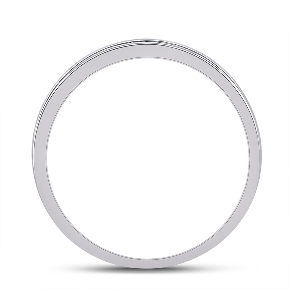 Captivating "Eternal Radiance" 10kt White Gold Round Diamond Halo Bridal Wedding Ring Band Set 1/2 Cttw - Splendid Jewellery