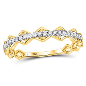 Captivating Eternity Glow Diamond Stackable Band Side View from Splendid Jewellery