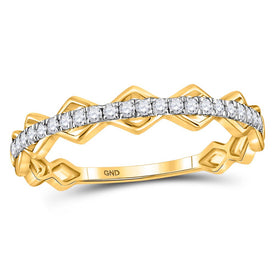 Captivating Eternity Glow Diamond Stackable Band Top View from Splendid Jewellery