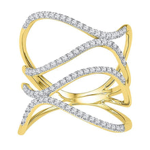 Load image into Gallery viewer, Captivating Freeform Diamond Fashion Ring - Splendid Jewellery