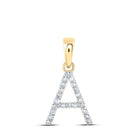 Captivating Gold and Diamond Initial Pendant - Personalized Elegance - Splendid Jewellery