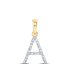 Captivating Gold and Diamond Initial Pendant - Personalized Elegance - Splendid Jewellery