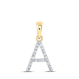Captivating Gold and Diamond Initial Pendant - Personalized Elegance - Splendid Jewellery