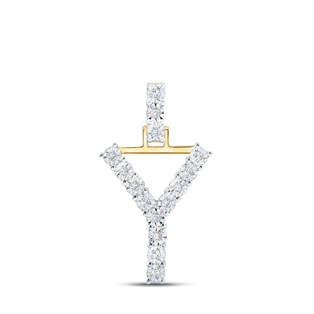 Captivating Gold Diamond Initial Pendant - Personalized Elegance at its Finest - Splendid Jewellery