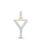 Captivating Gold Diamond Initial Pendant - Personalized Elegance at its Finest - Splendid Jewellery