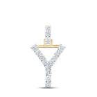 Captivating Gold Diamond Initial Pendant - Personalized Elegance at its Finest - Splendid Jewellery