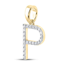 Load image into Gallery viewer, Captivating Gold Diamond Initial Pendant - Personalized Letter Charm Necklace - Splendid Jewellery
