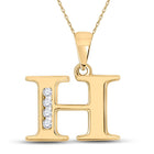 Captivating "Golden Elegance" Diamond Initial Pendant - Splendid Jewellery