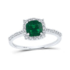 Captivating Green Meadow Cushion - Cut Gemstone Fashion Ring - Splendid Jewellery