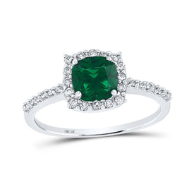 Captivating Green Meadow Cushion - Cut Gemstone Fashion Ring - Splendid Jewellery