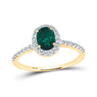 Captivating Green Radiance Gold Ring - Splendid Jewellery
