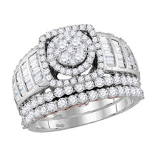 Load image into Gallery viewer, Captivating Harmony: 14kt Two - tone Gold Diamond Bridal Wedding Ring Band Set - Splendid Jewellery