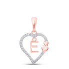 Captivating Heart Diamond Initial Pendant - Splendid Jewellery