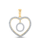 Captivating Heart - Shaped Diamond Initial Pendant - Splendid Jewellery
