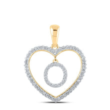 Load image into Gallery viewer, Captivating Heart - Shaped Diamond Initial Pendant - Splendid Jewellery