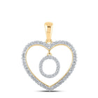 Captivating Heart - Shaped Diamond Initial Pendant - Splendid Jewellery