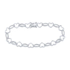 Captivating Heartbeat of Love Diamond Bracelet  Top View from Splendid Jewellery