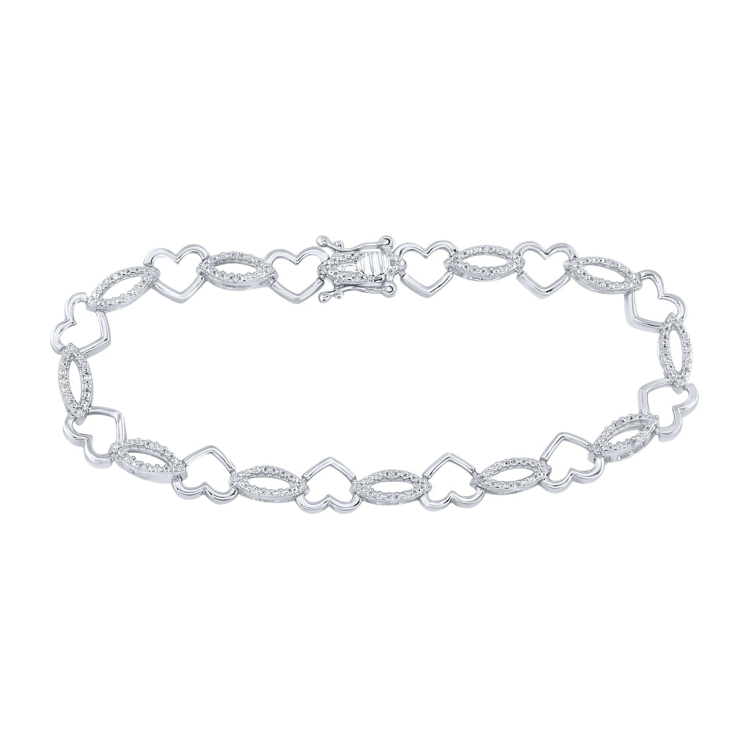 Captivating Heartbeat of Love Diamond Bracelet - Splendid Jewellery