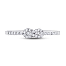 Load image into Gallery viewer, Captivating Knot Diamond Stackable Band - Splendid Jewellery