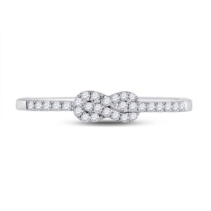 Captivating Knot Diamond Stackable Band - Splendid Jewellery