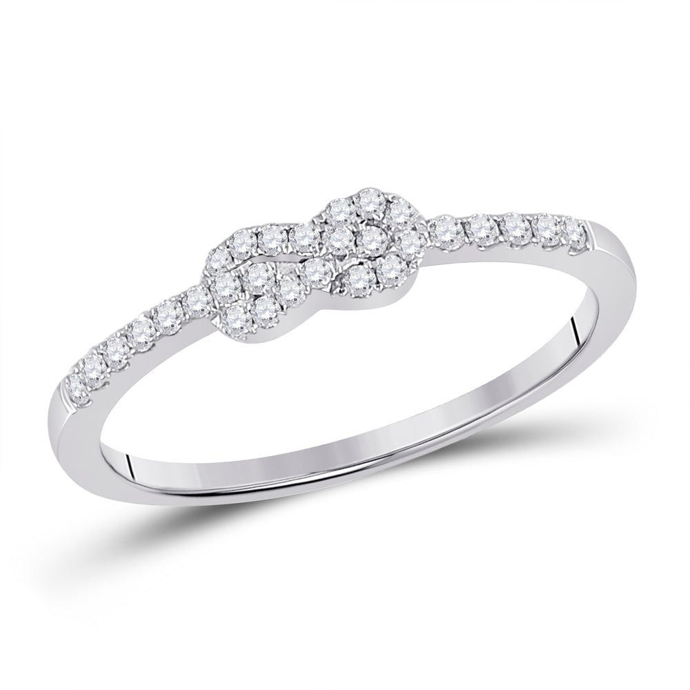 Captivating Knot Diamond Stackable Band - Splendid Jewellery