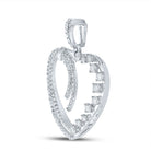 Captivating Love and Diamond Heart Pendant | 14kt White Gold 5/8 Cttw | Splendid Jewellery - Splendid Jewellery
