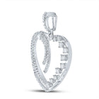 Captivating Love and Diamond Heart Pendant | 14kt White Gold 5/8 Cttw | Splendid Jewellery - Splendid Jewellery