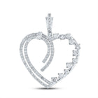 Captivating Love and Diamond Heart Pendant | 14kt White Gold 5/8 Cttw | Splendid Jewellery - Splendid Jewellery