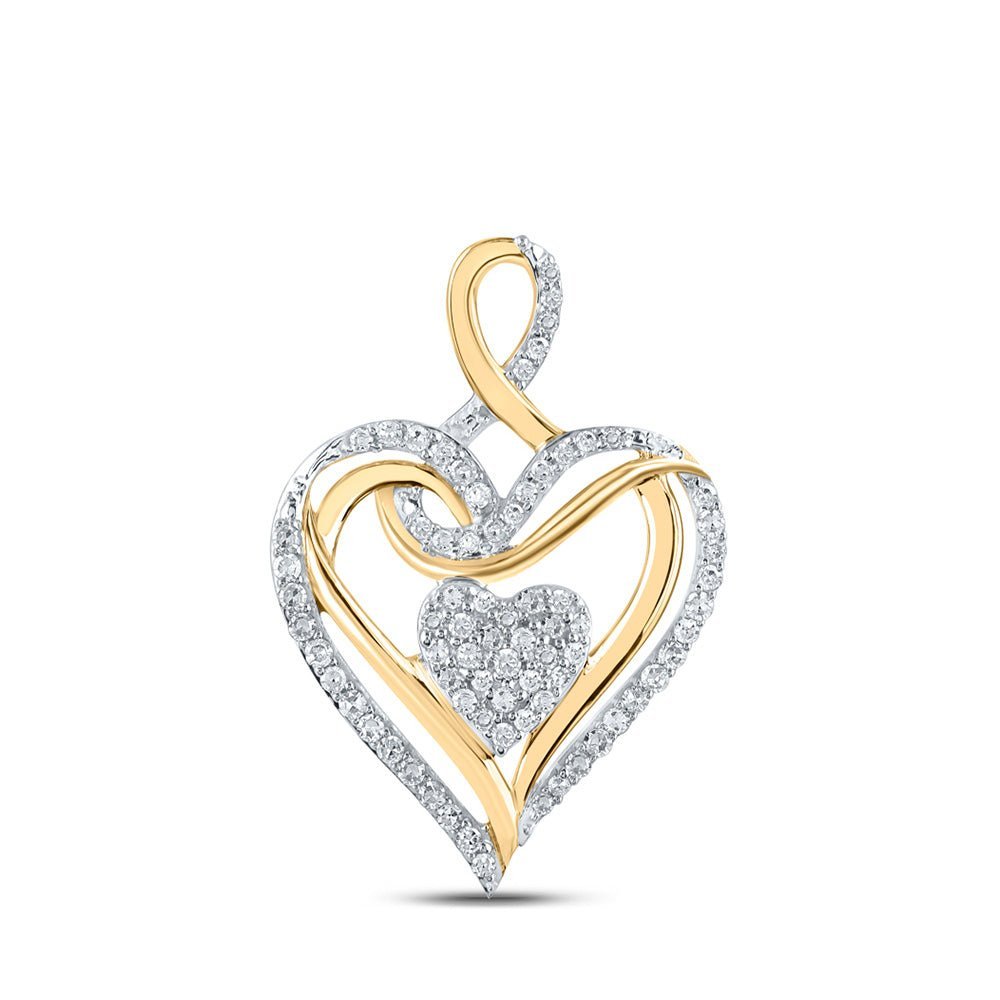 Captivating Love and Diamond Heart Pendant - Splendid Jewellery