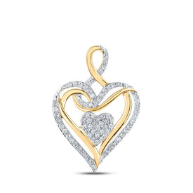 Captivating Love and Diamond Heart Pendant - Splendid Jewellery