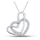 Captivating Love and Diamond Heart Pendant - Splendid Jewellery