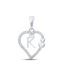 Load image into Gallery viewer, Captivating Love Diamond Initial Pendant - Splendid Jewellery