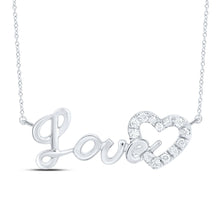 Load image into Gallery viewer, Captivating Love Heart Diamond Pendant Necklace  Top View from Splendid Jewellery