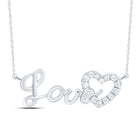 Captivating Love Heart Diamond Pendant Necklace  Top View from Splendid Jewellery
