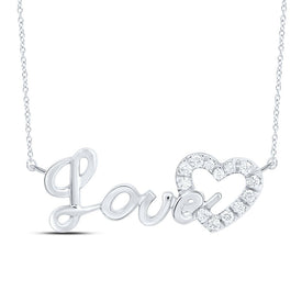 Captivating Love Heart Diamond Pendant Necklace  Top View from Splendid Jewellery