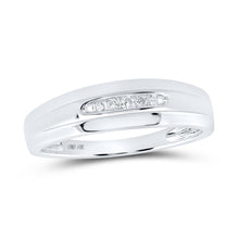 Load image into Gallery viewer, Captivating Love Story | 10kt White Gold His Hers Round Diamond Halo Matching Wedding Set 1/3 Cttw | Splendid Jewellery - Splendid Jewellery