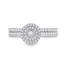Load image into Gallery viewer, Captivating Love Story | 10kt White Gold Round Diamond Bridal Wedding Ring Band Set 1/3 Cttw - Splendid Jewellery