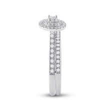 Load image into Gallery viewer, Captivating Love Story | 10kt White Gold Round Diamond Bridal Wedding Ring Band Set 1/3 Cttw - Splendid Jewellery