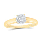 Captivating Love Story | 10kt Yellow Gold Round Diamond Solitaire Bridal Wedding Engagement Ring 1/5 Cttw - Splendid Jewellery